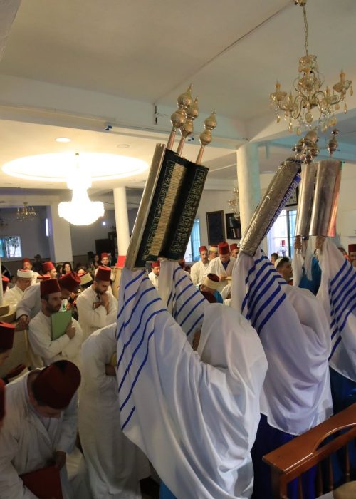 صلاة العيد في الكنيس السامري